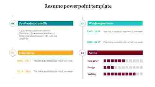 Resume powerpoint template 